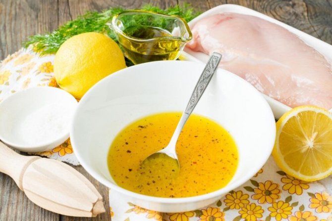 Лимонный маринад для мяса