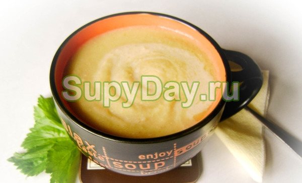 Суп из сельдерея для похудения с молоком