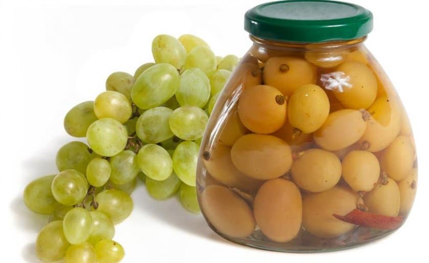 Как законсервировать виноград для замены оливок