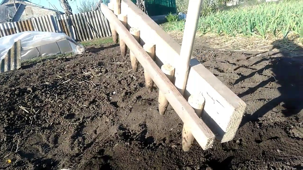 Как сделать базуку для посадки чеснока самостоятельно