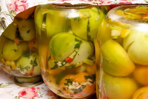 Заготовки из зеленых помидоров на зиму рецепты без стерилизации