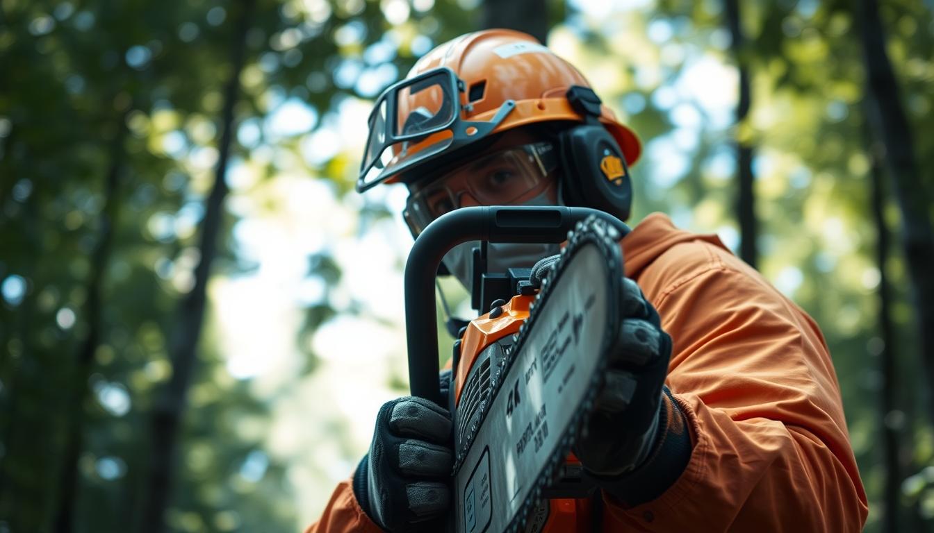 Меры безопасности при работе с бензопилой